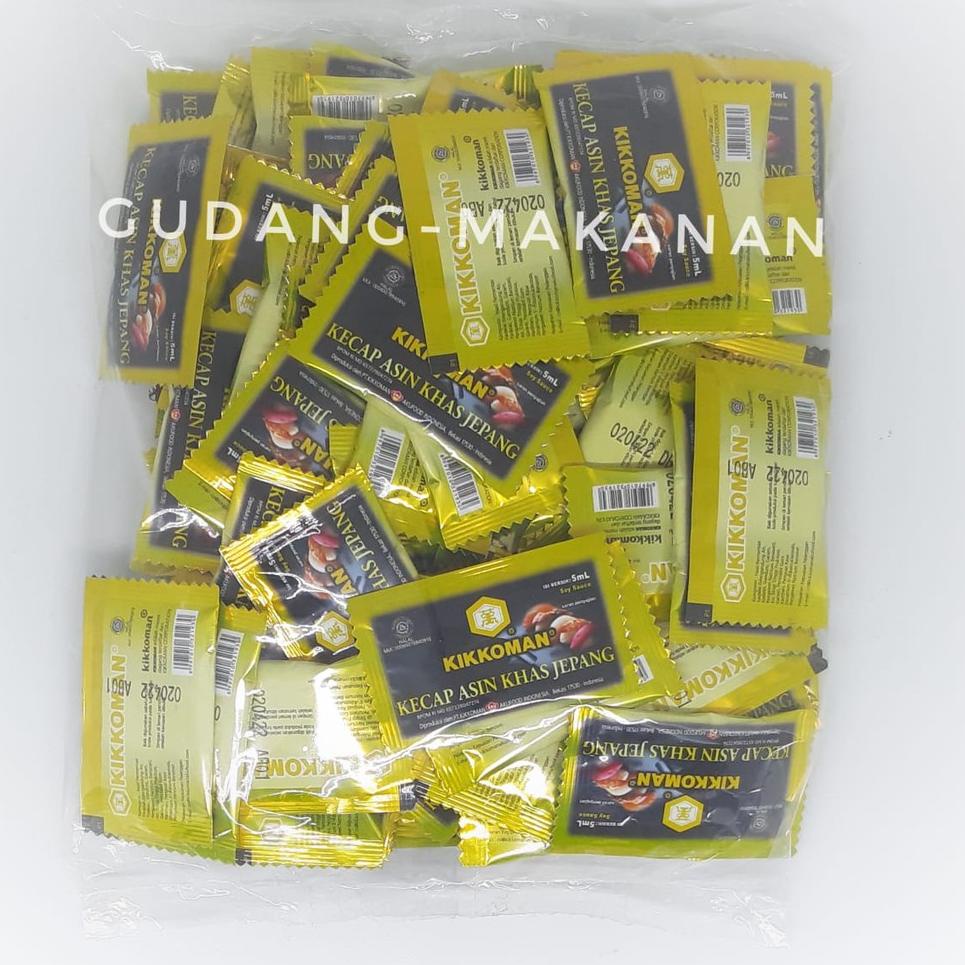 

Kikkoman Sachet Kecap Asin Khas Jepang 5ml (Isi 100pcs)