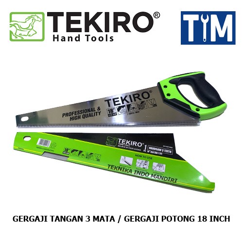 [BAYAR DITEMPAT] Tekiro Gergaji Kayu 3 Mata 18 / Perlengkapan Rumah Tangga Murah / Perlengkapan Alat