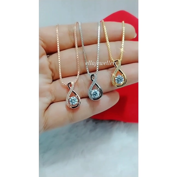 Kalung Liontin Mata Satu . Xuping Titanium