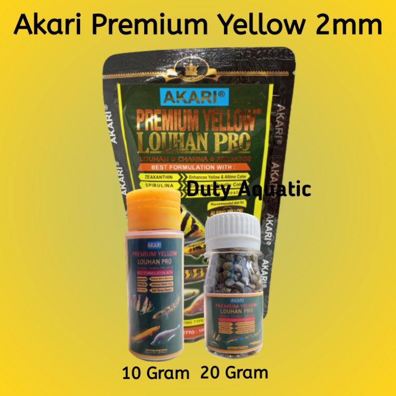 Pelet Akari Premium Yellow 2mm