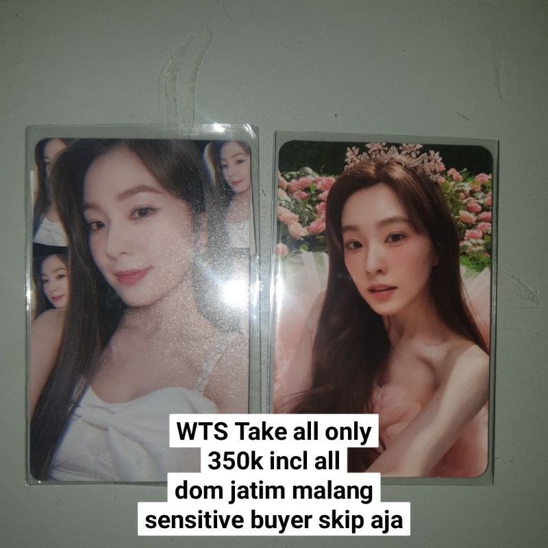 ready irene wedding photocard kms fmr poca pc red velvet seulgi nunmul joy wendy yeri grid airpods