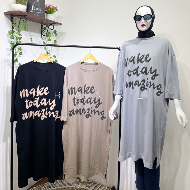 GR456 Long Tunik Kaos Oversize