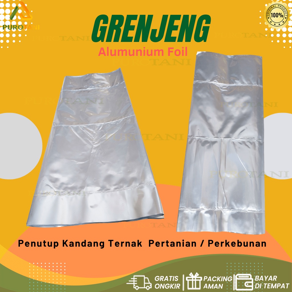 Grenjeng Foil Tebal 2x2.5AN meter Penutup Kandang Ternak Pertanian