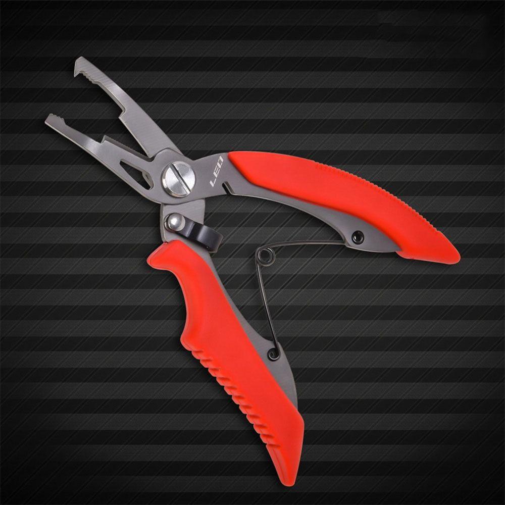 Lanfy Tang Pancing Portable Aksesoris Memancing Alat Pancing Split Ring Tang Pancing Cutter Hook Remover