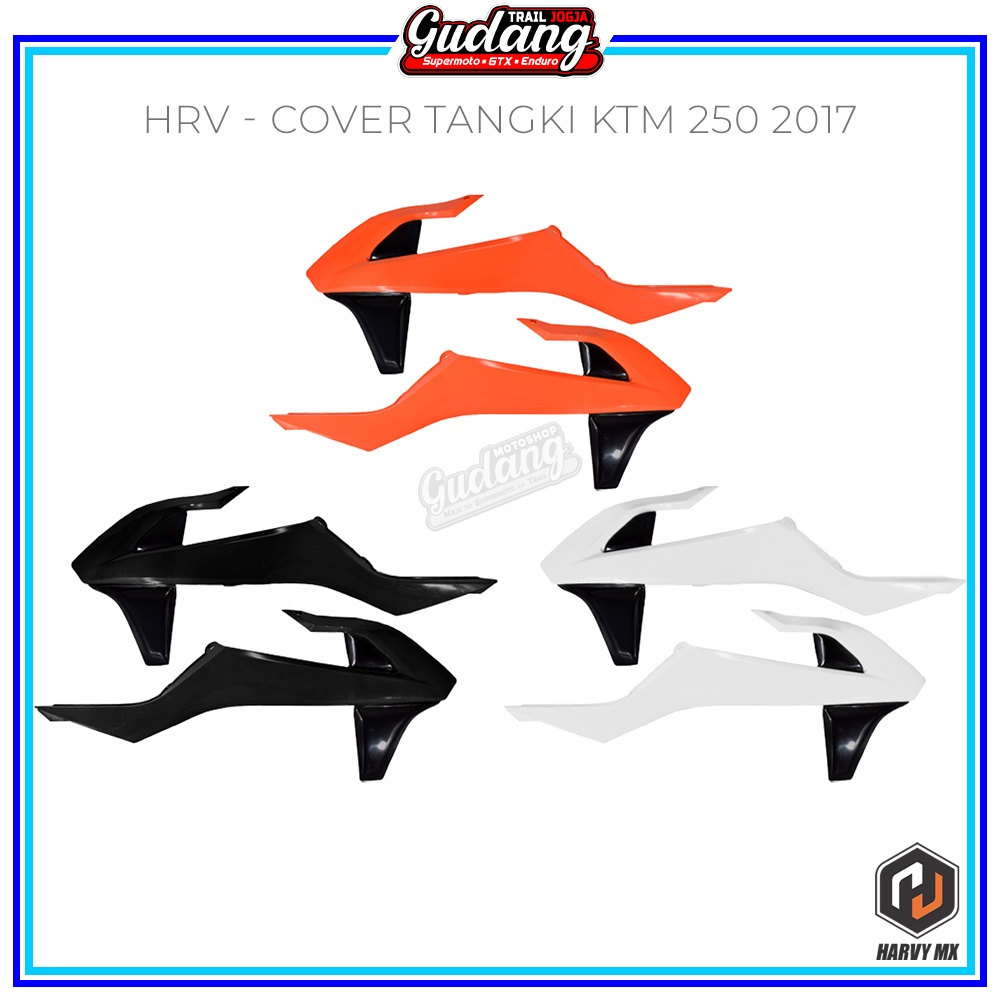 Cover Tangki Tutup Body Sayap Depan Legshield KTM 250 2017 Hitam Orange Putih