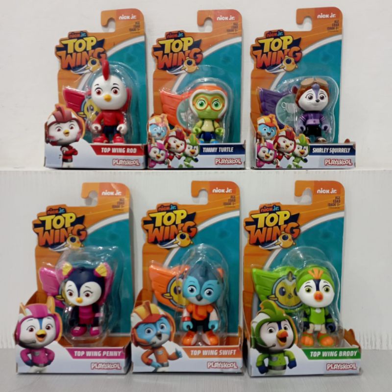 ori original top wings wing nick JR playskool single figure pajangan mainan anak timmy turtle swift rod shirley squirrely collection action koleksi hadiah gift kado ultah boy girl toy toys set cewwek cowok balita kartun cartoon bayi baby jr.
