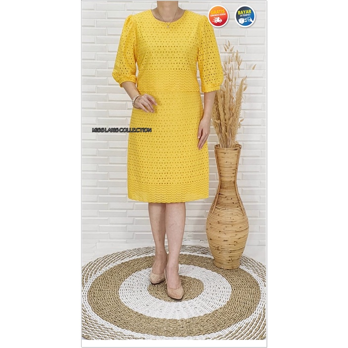 DRESS KATUN BORDIR BANGKOK PREMIUM