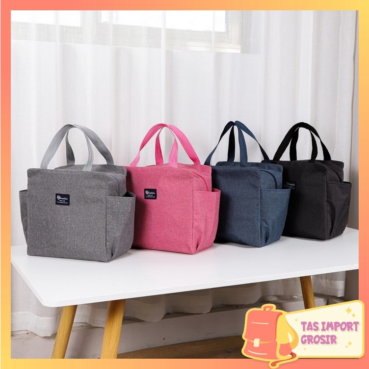 TAS IMPORT GROSIR - T5577 Tas Bekal Serbaguna / Tas Bekal Lunch Cooler Bag Box Makanan Alumunium Imp