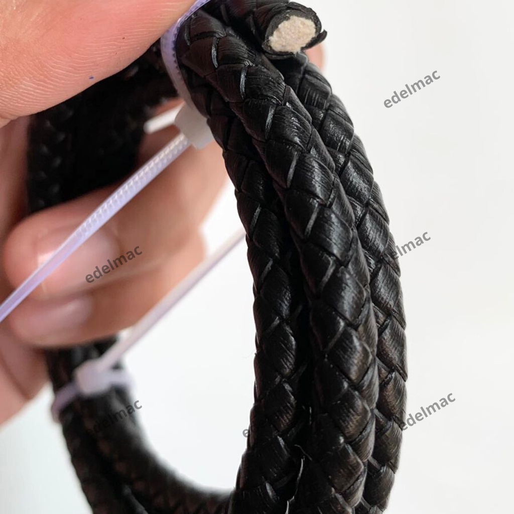 1m Tali Kalung Gelang Kulit Kepang Aksesoris | Braided Leather Bracelet Necklaces Fashion Accesories Craft DIY Handmade