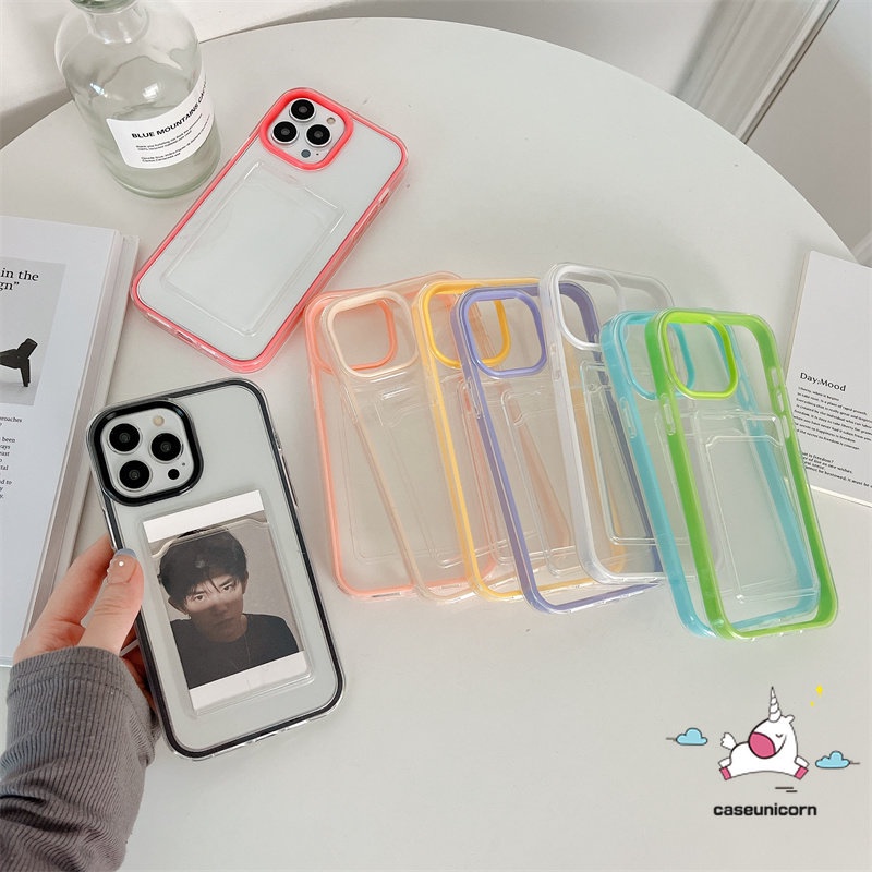 3in1 Casing Soft Case + Dompet Kartu Untuk iPhone 6 6S 7 8 Plus 11 12 13 14 Pro MAX XR X XS MAX SE 2020