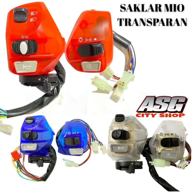 SAKLAR TRANSPARAN LED MOTOR MIO SOUL MIO GT MIO J JUPITER YAMAHA