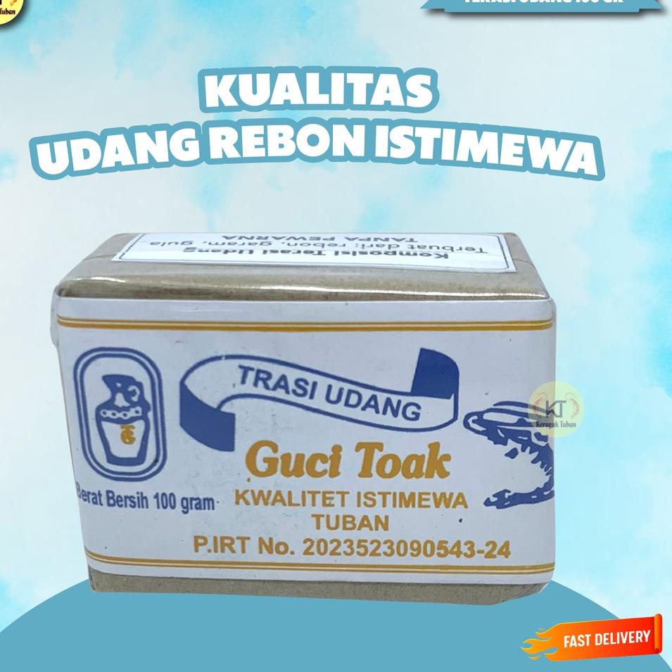 

♕ trasi udang guci toak asli tuban 100gram / trasi udang / terasi udang / terasi ㆂ