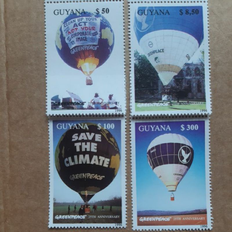 

Perangko Guyana 1999 Balon Udara set 4 prangko