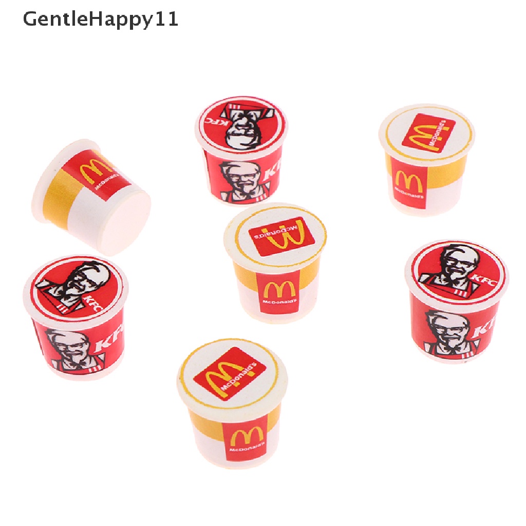Gentlehappy 5Pcs / set Mainan Miniatur Ember Isi Makanan Untuk Aksesoris Rumah Boneka 1 / 12