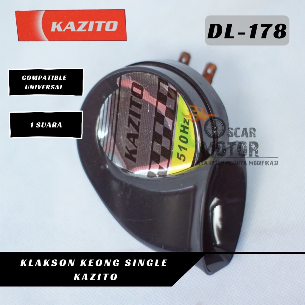 Klakson Keong  Universal Single 12Voltage Terompet Motor Listrik Nyaring   By Mega_Racing