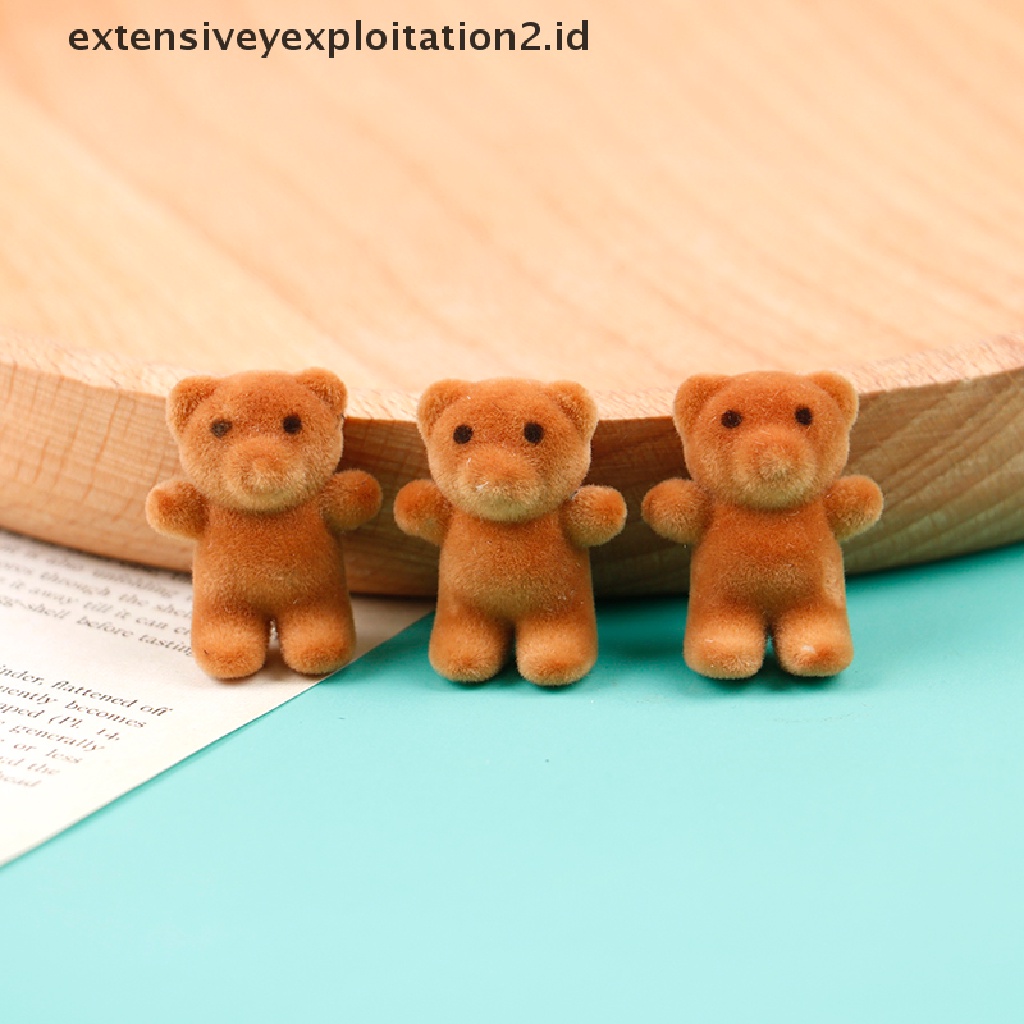 1pc Mainan Miniatur Beruang Mini Skala 1: 12 Untuk Dekorasi Rumah Boneka