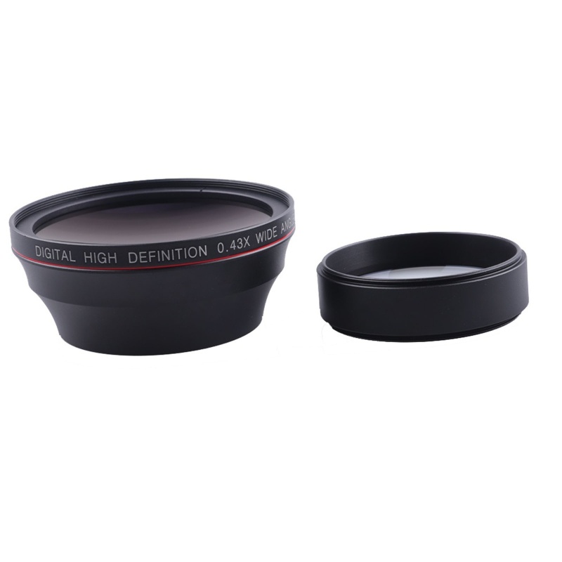 Vivi Lensa Makro Wide angle 49 / 52 / 55 / 58mm 0.43X Untuk D7000 D5500 D5200