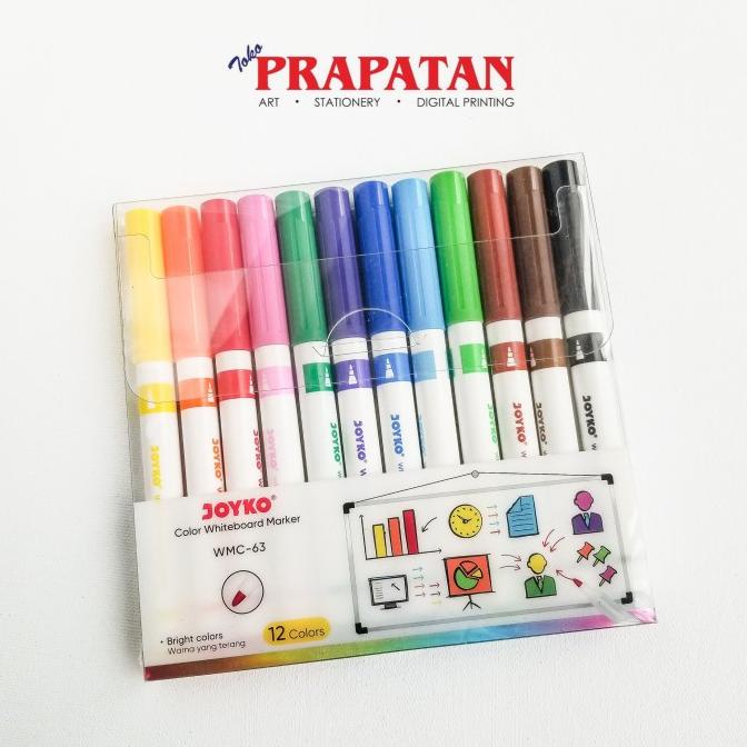 

TERLARIS Joyko Color Whiteboard Marker WMC-63 Set 12c /ALAT TULIS AESTHETIC/ALAT TULIS SEKOLAH/ALAT TULIS SET/ALAT TULIS LENGKAP/ALAT TULIS ANAK/ALAT TULIS LUCU