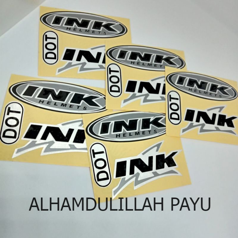 STIKER HELM INK SATU SET POLET