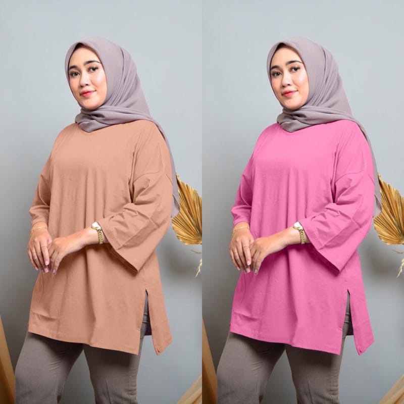 BEFAST - ZSO OOTD OOTD Blouse Oversize DELIMA / Keysila Oversize XXL BABYTERRY / Blouse Polos Formal / Atasan Wanita Lengan Panjang / Pakaian Kerja Wanita Casual / Blouse Kekinin Remaja ABG / Fashion Wanita Muslimah / Outfit Wanita Modis Terlaris