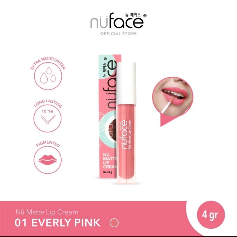 Nuface Lipcream Nu Matte 4gr | Nu Face Lipstick Cair