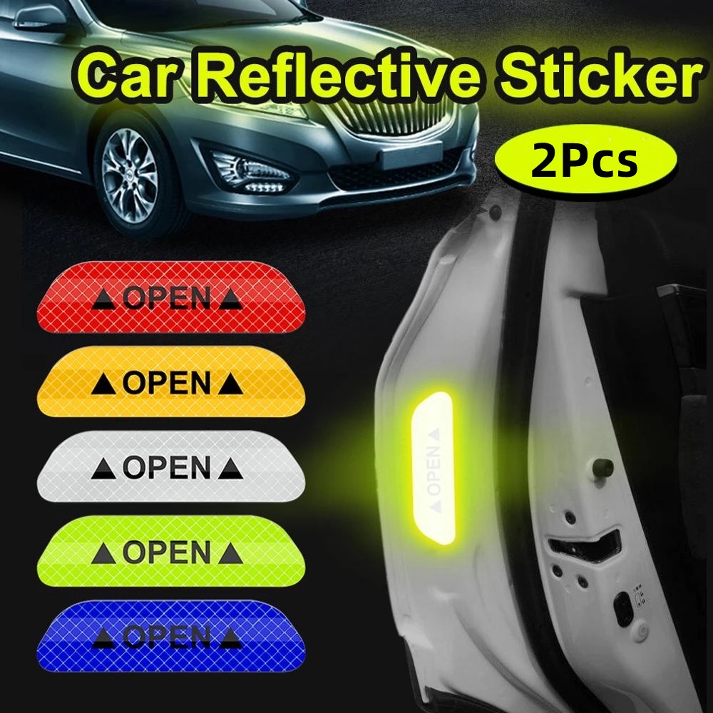 Stiker Peringatan Reflektif Anti Tabrakan Untuk Pintu Mobil