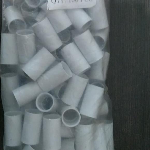 100 Buah Soket Pipa Listrik Conduit Sok Sock Socket Sambungan Lurus