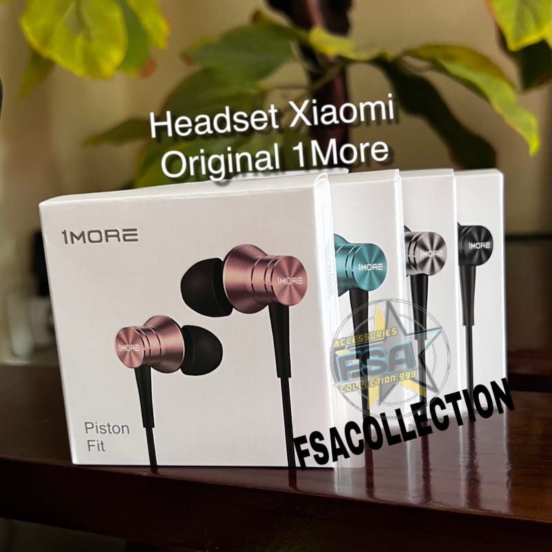 Headset Xmi 1MORE PISTON FIT Metalic Ori Super Bass Stereo Earphone Rdmi Note 5 Pro/6 Pro/7 Pro/8 Pro/9 Pro/10 Pro E1009