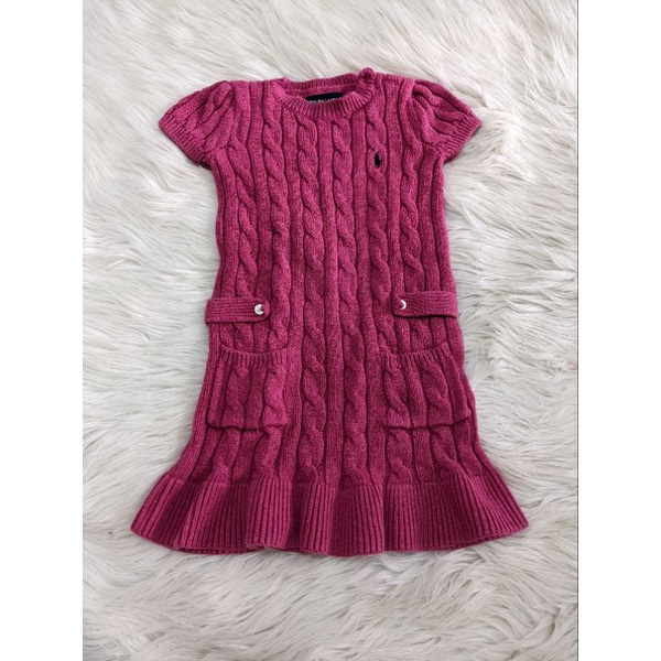 Preloved Polo Ralph Lauren knit dress size 4T 4 years old