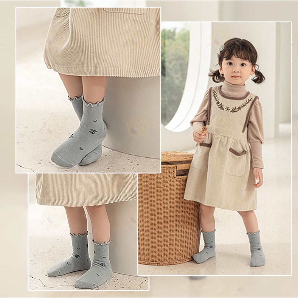 Lacoo Kaos kaki anak bayi balita model ruffle kaus kaki bayi anak lucu Baby Kid Socks import