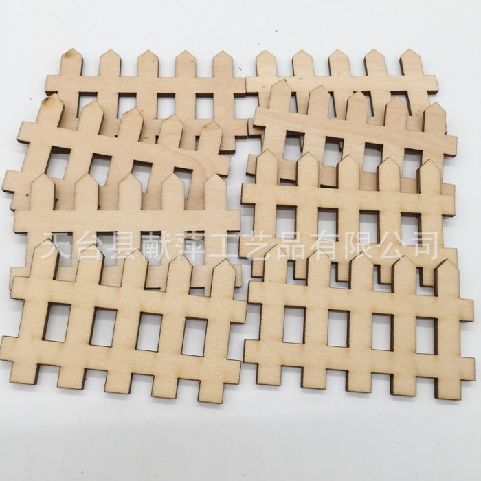 Mini Wood Ornamen Pagar Kayu Taman - Dekorasi Ornament Kecil WO1