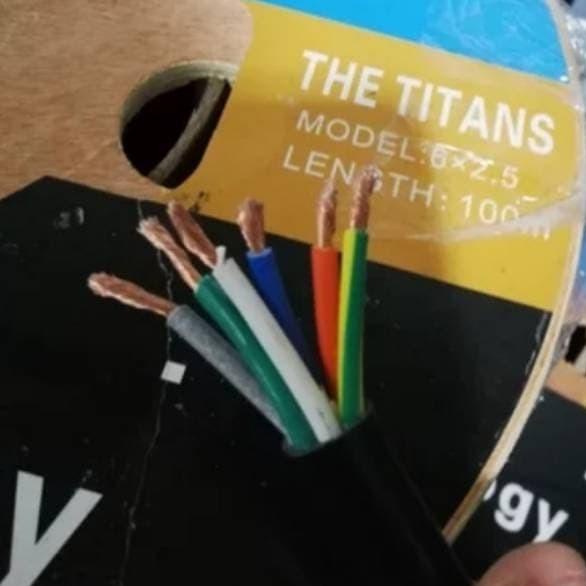 Kabel Control Serabut NYYHY 6x2,5 6x2.5 NYYHY 6x2,5mm 6x2.5mm Meteran