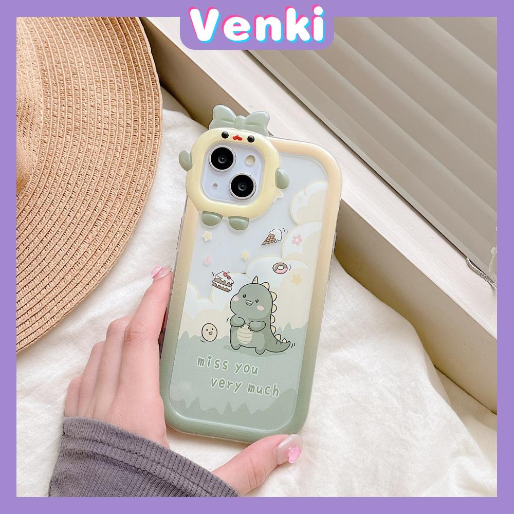 iPhone Case Silicone Soft Little Monster Case Glossy Cute Cartoon Dinosaur Airbag Shockproof Protection Camera Compatible For iPhone 14 Pro Max 13 12 11 Pro 7 8 Plus XR