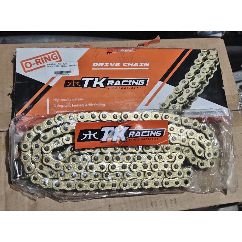 Rantai TK Racing O Ring 428H-130L Gold