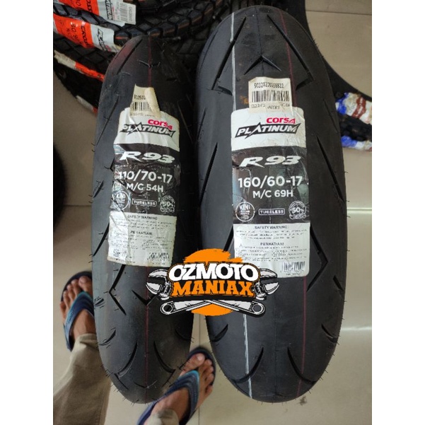 Paket Ban Corsa R93 Size 110/70-17 & 160/60-17