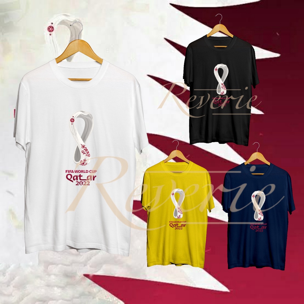 BAJU TSHIRT LOGO FIFA WORLD CUP QATAR 2022 KAOS PIALA DUNIA UNOFFICIAL MERCHANDISE SEPAKBOLA FUTSAL 