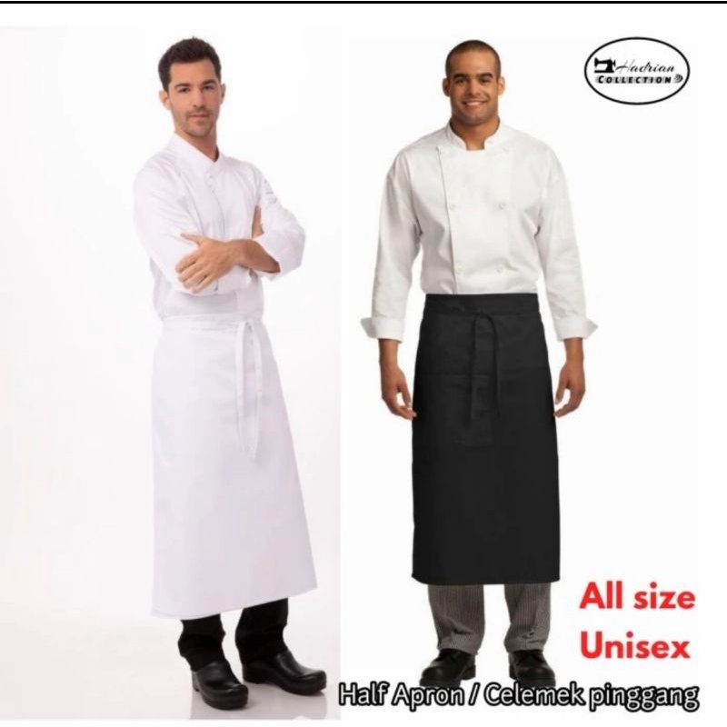 Celemek setengah badan Half Apron Apron Pinggang Waist