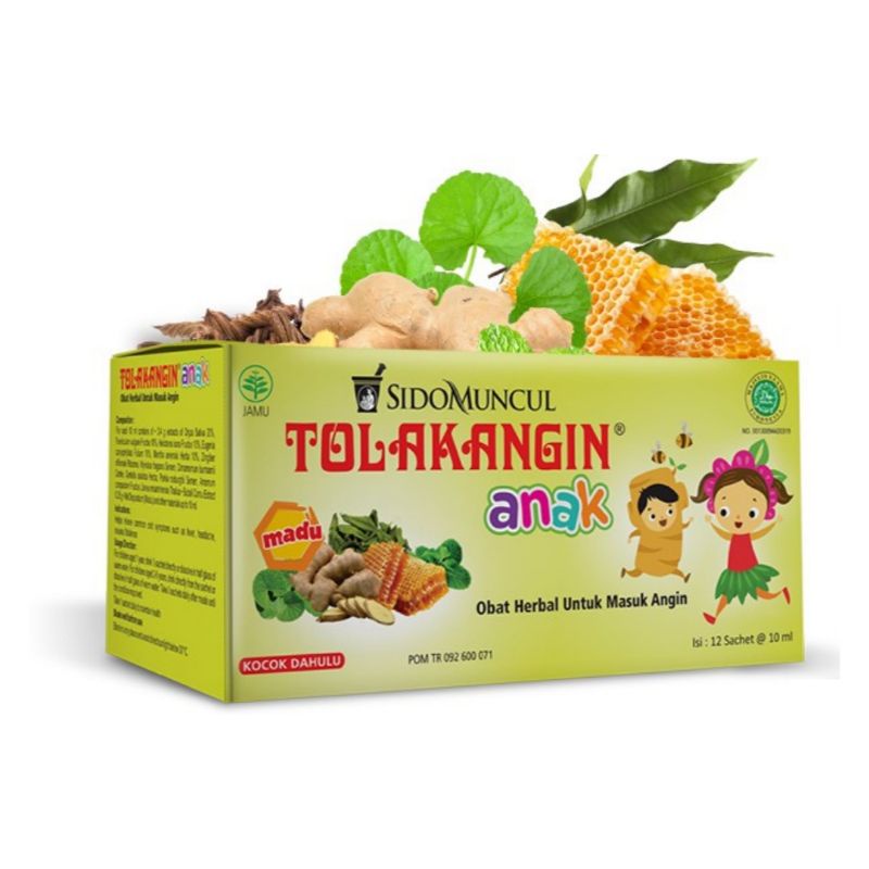 Tolak Angin Anak Cair 1 Box 12 Sachets @ 10ml