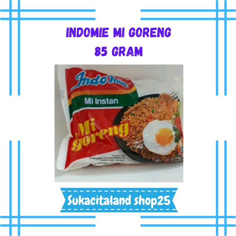 

indomie mie goreng 1 pcs 85 gram | mi instan | mie seduh