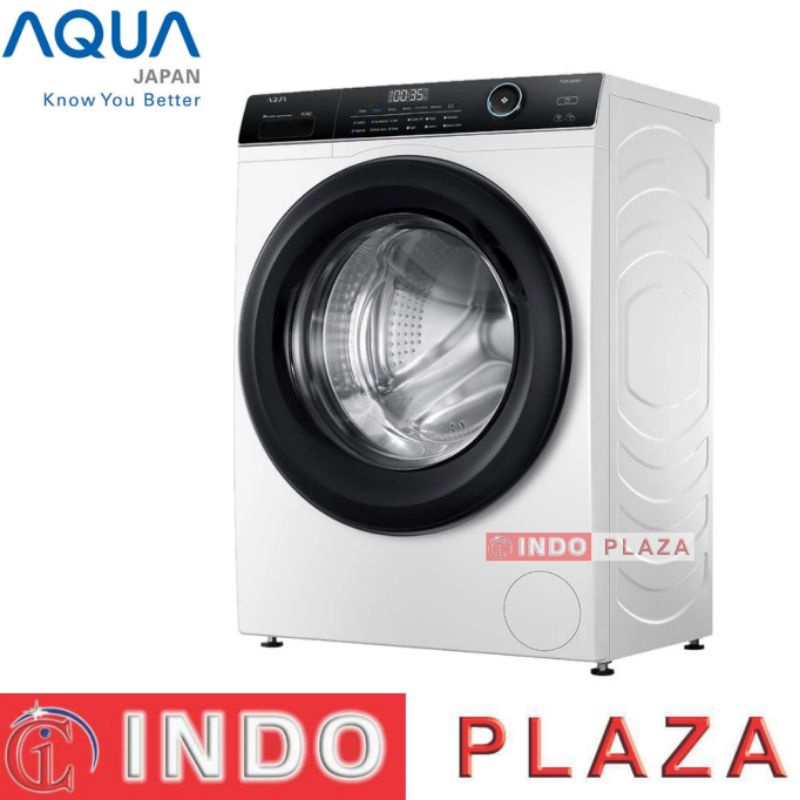 MESIN CUCI AQUA FRONT LOADING 9 Kg FQW-950BF STEAM INVERTER