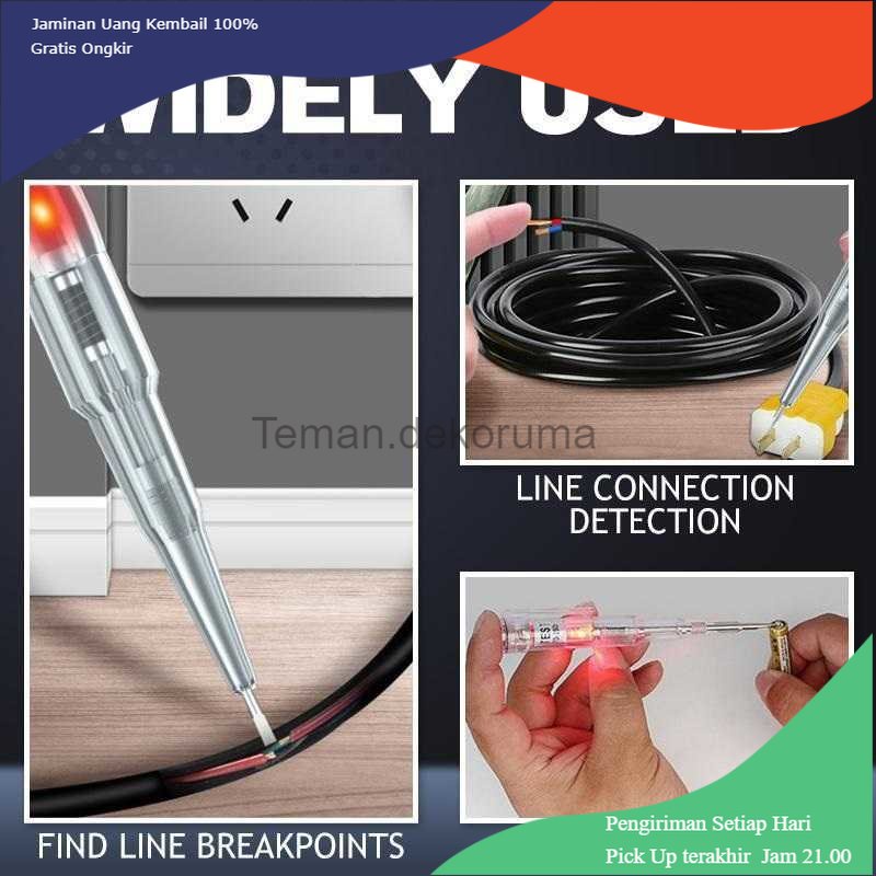 TD - PR2 BSIDE Voltage Test Pen Pendeteksi Aliran Arus Listrik 12-240V - BS250