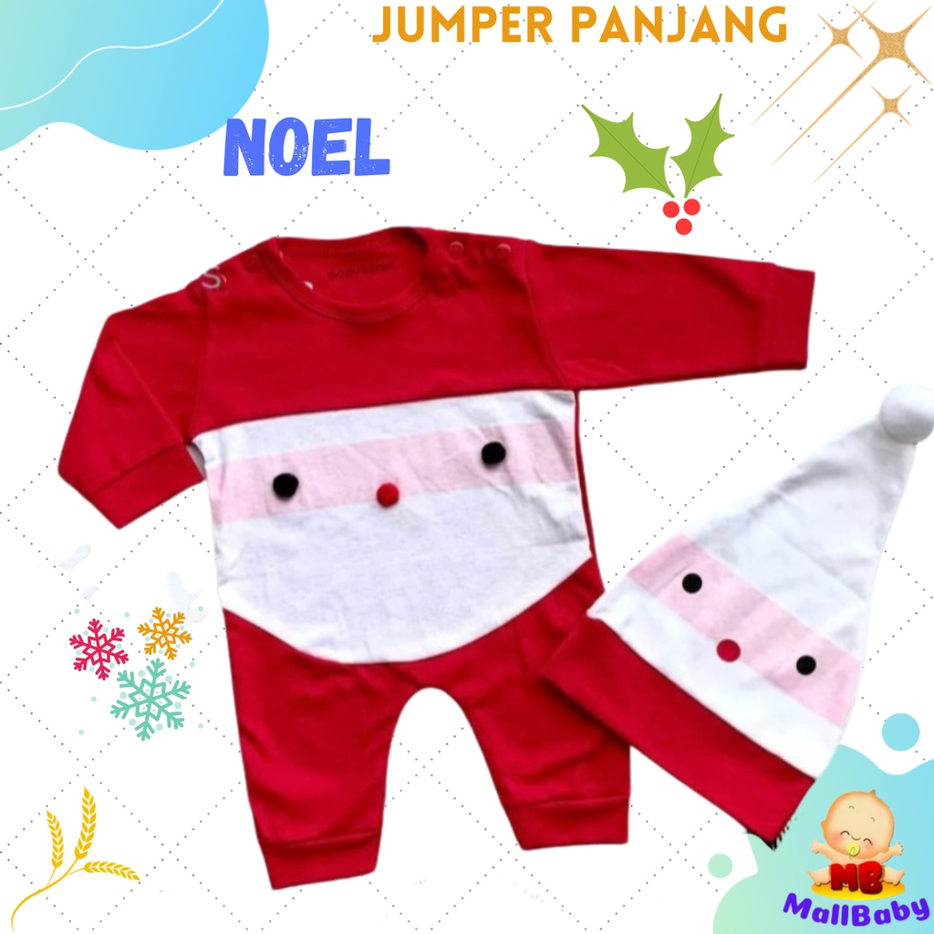 Kostum Natal Bayi Baju Natal Baby Jumper Bayi Karakter Santa Claus Rudolp Noel Sinterklas