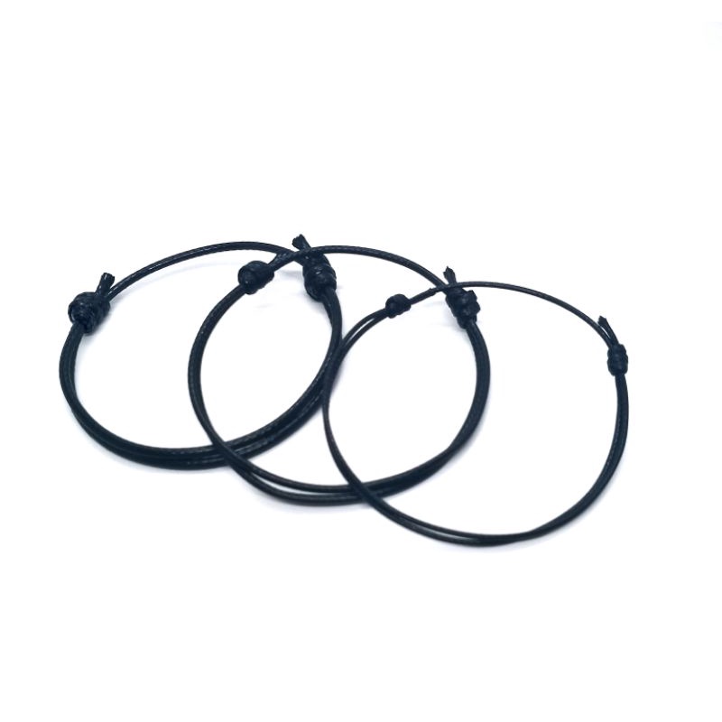 Gelang Tali Polos Waterproof 1 Set Pria Wanita