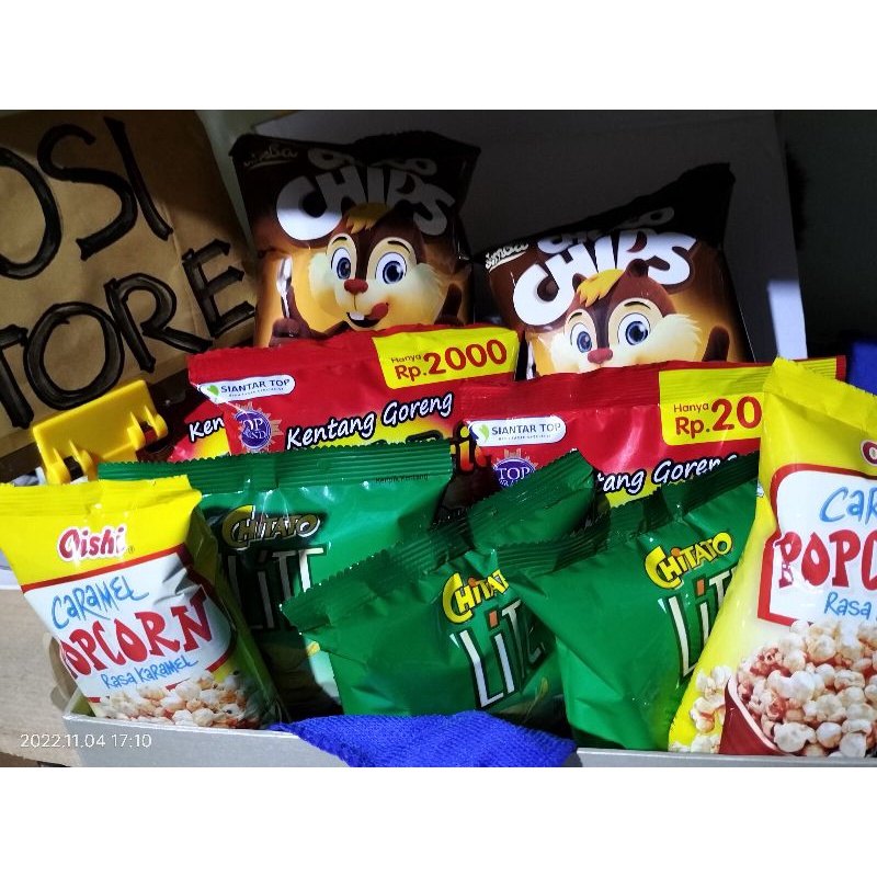 

[Paket bekal sekolah] KHOSI store paket snack 10 pcs mix 4 rasa