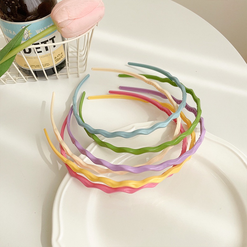 3SP | ART71 Bando Korea Polos Glossy Zig Zag Candy Aksesoris Rambut Wanita Korean Headband