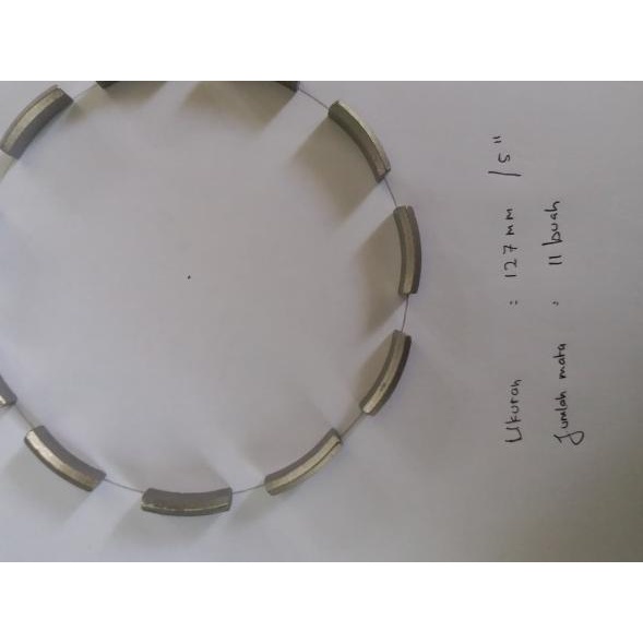 Segment / segmen mata coring diameter 3inch, 4inch, 5inch