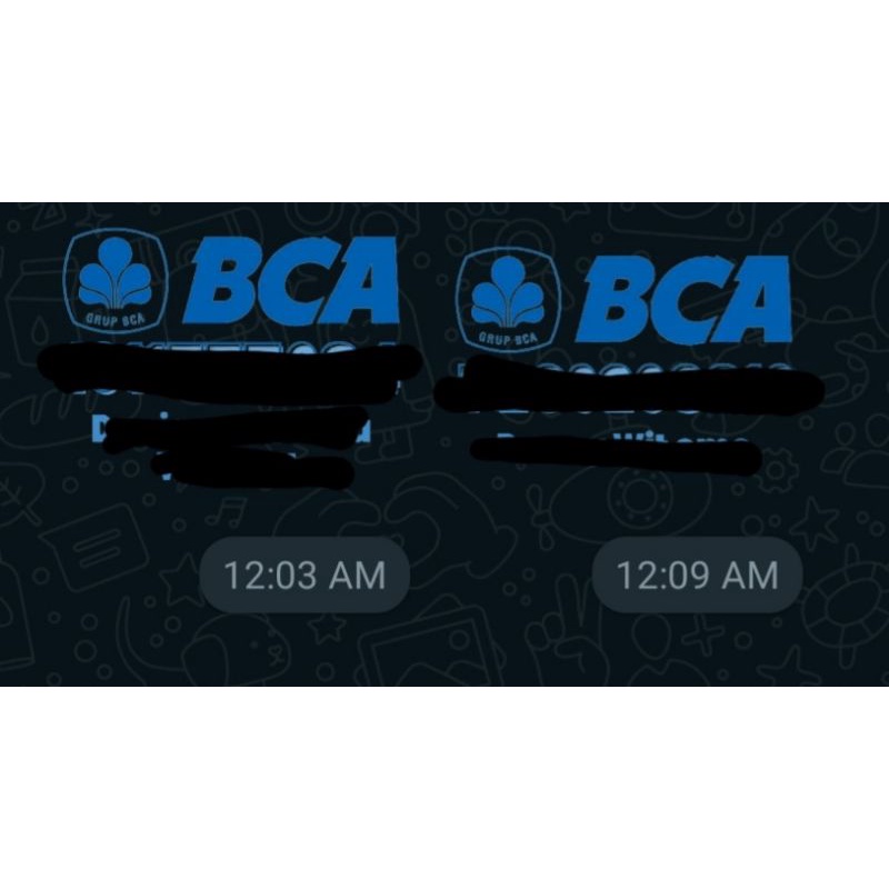 sticker whatsapp no rekening bank ( bisa request bank lain )