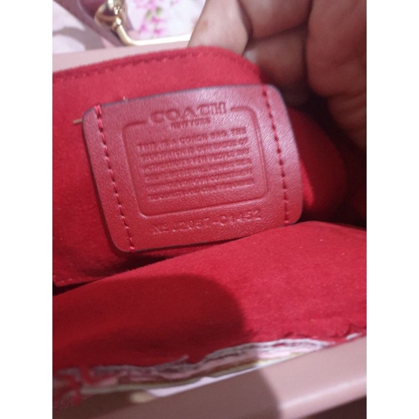 Preloved Tas Coach Pink