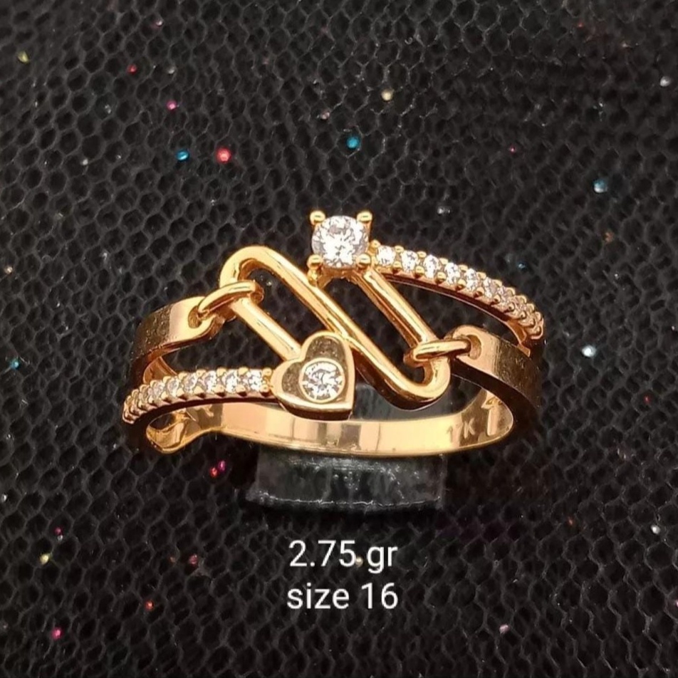 Cincin emas 17K - 2.75 gr kadar 750 - 3877