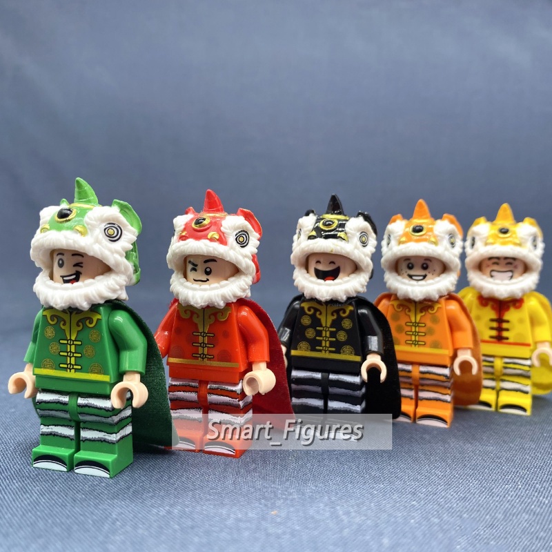 Mainan Action Figure Mini Model Singa Menari Naga Untuk Koleksi